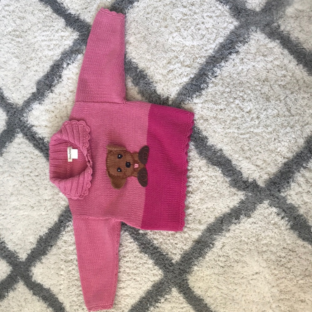 neiman marcus 6 - 12 months knit dog sweater